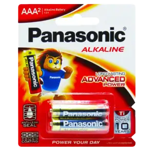 PANASONIC LR06 ALKALINE AA BATTERY 2 UNIT OF PACK