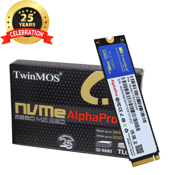TWINMOS ALPHA PRO 256GB PCIE GEN 3x4 M.2 NVME SSD